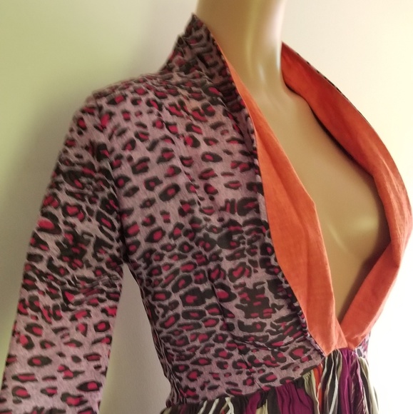 Low Cut Peplum Dress or Blouse - Picture 3 of 5